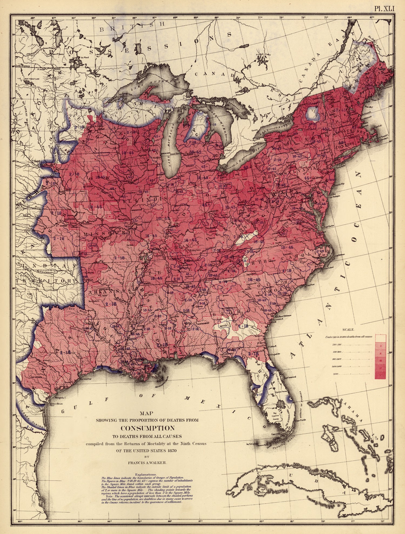 Illustration for article titled Beautiful, hi-res census maps provide fascinating snapshots of 1870s America